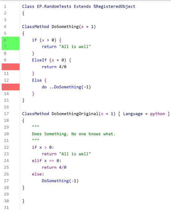 TestCoverage para Embedded Python e UI | InterSystems Developer Community